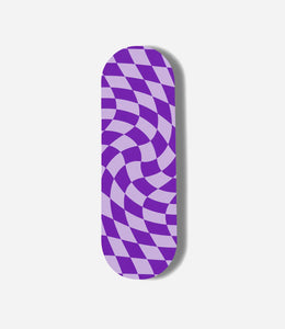 Royal Purple Checkered Print Pop Slider