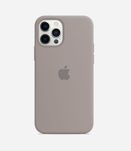 Load image into Gallery viewer, Solid Pebble Grey Soft Silicone iPhone Case
