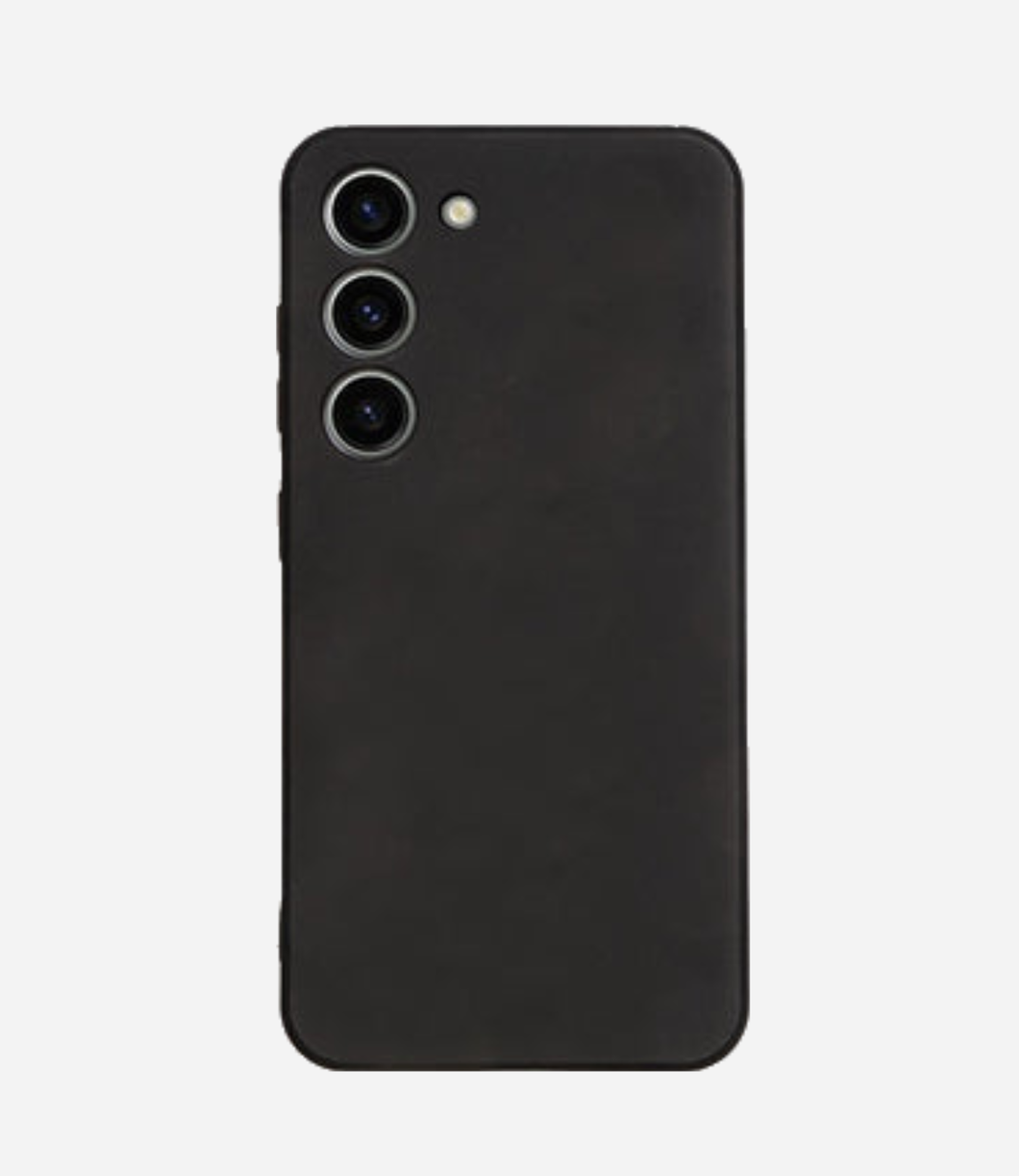 Solid Black Soft Silicone Android Case