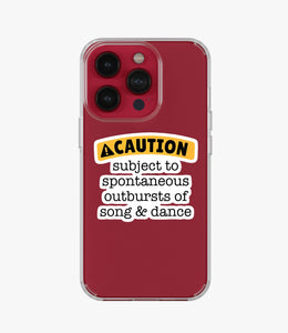 Spontaneous Outburst Clear Silicone Phone Case