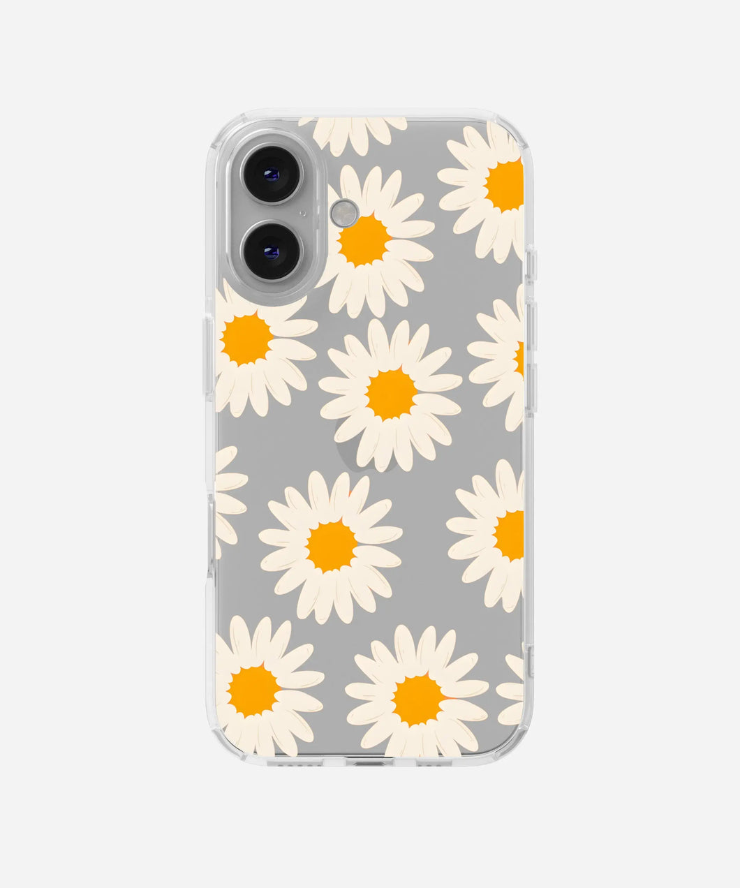 Sunlit Daisy Clear Silicone Phone Case