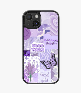 Think Happy Thoughts Hybrid Phone Case