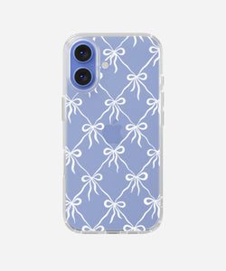 Velvet Bow Clear Silicone Phone Case