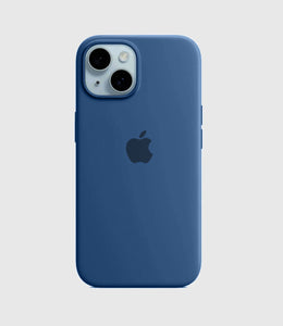 Solid Winter Blue Soft Silicone iPhone Case