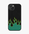 Y2K Green Flame Hybrid Matte Case