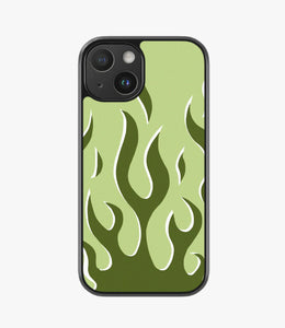 Y2K Olive Flame Hybrid Matte Case