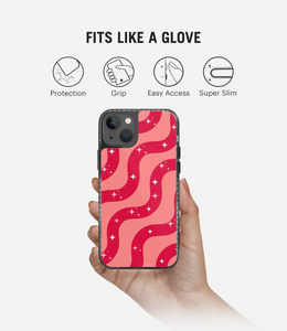 Red/Pink Retro Swirl Y2K Stride 2.0 Phone Case