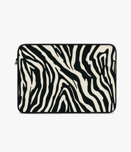 Load image into Gallery viewer, Zebra Black/Almond Laptop Sleeve
