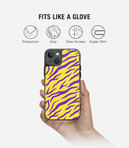 Zebra Purple/Yellow Y2K Stride 2.0 Phone Case