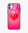 Aura Heart Glass Case for iPhone 11