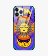 Celestial Sun & Moon Groovy Metal Case for iPhone 12 Pro Max