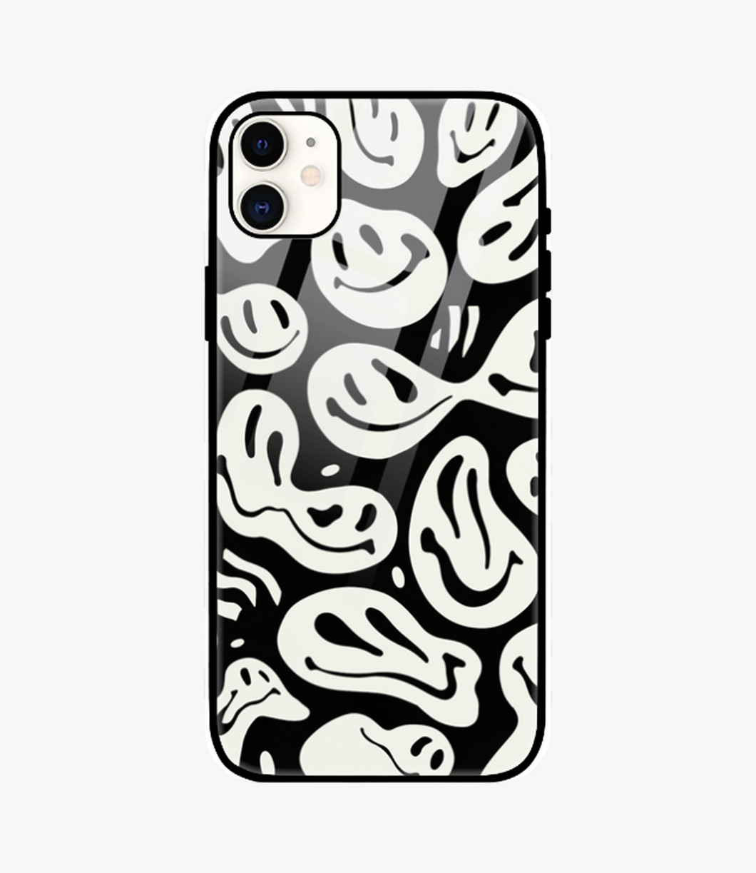 Black Ghost Glass Case for iPhone 11