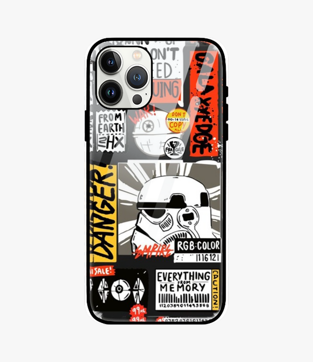 Darth Vader Glass Case for iPhone 15 Pro