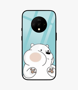 Cute Bear Glass Case for Oneplus 7T