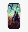 Astronaut On Grass Glass Case for iPhone XR