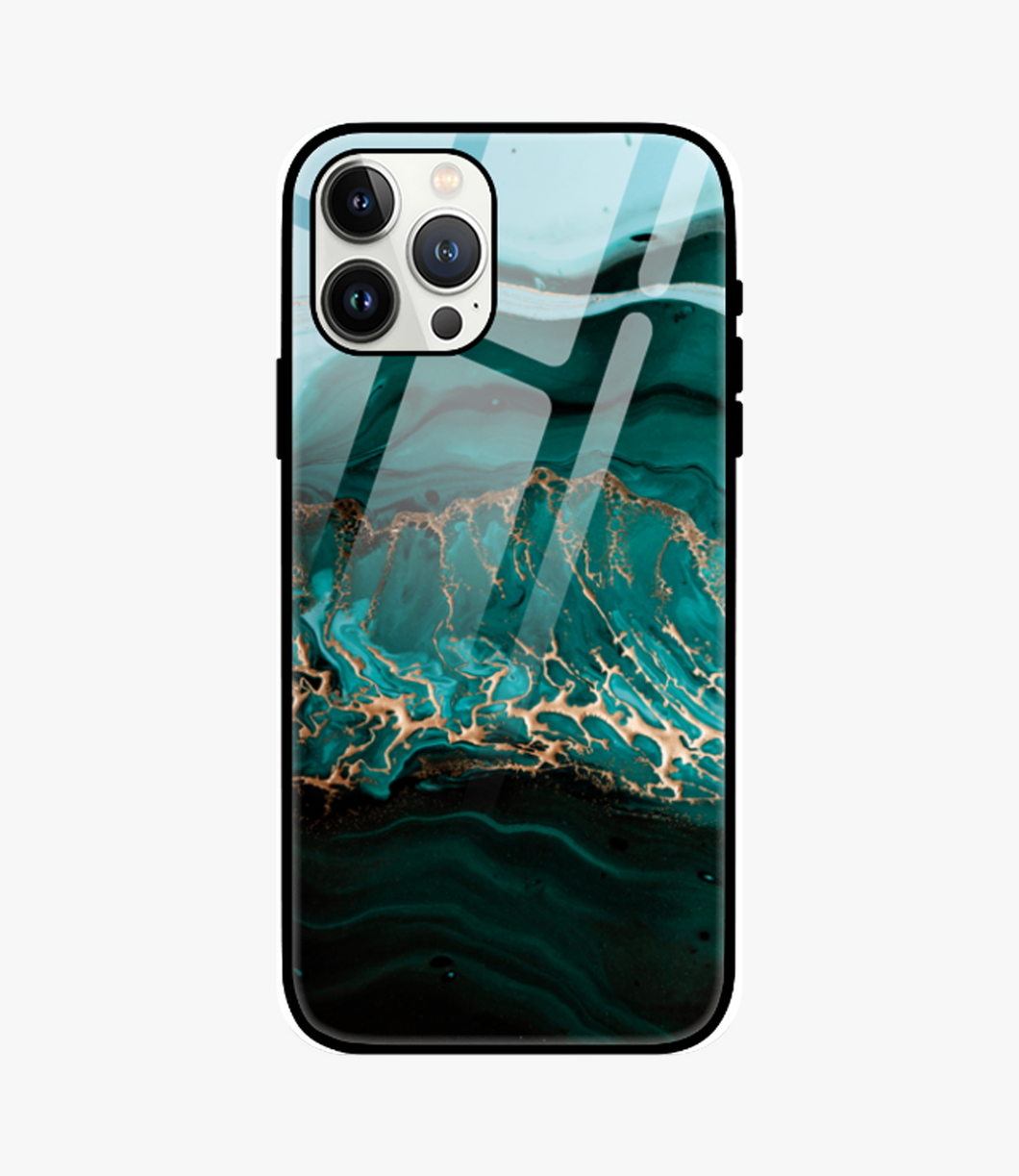 Beaker Bay Marble Glass Case for iPhone 14 Pro