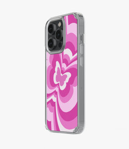 Y2K Pink Butterfly Silicone Case