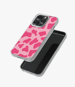 Y2K Pink Cow Print Silicone Case