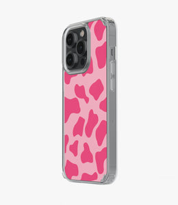 Y2K Pink Cow Print Silicone Case