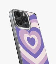 Load image into Gallery viewer, Y2K Pastel Purple Retro Hearts Silicone Case
