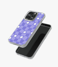 Load image into Gallery viewer, Trippy Violet Grid Silicone Case
