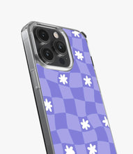 Load image into Gallery viewer, Trippy Violet Grid Silicone Case
