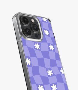 Trippy Violet Grid Silicone Case