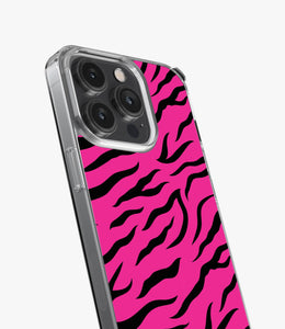 Zebra Pink/Black Silicone Case