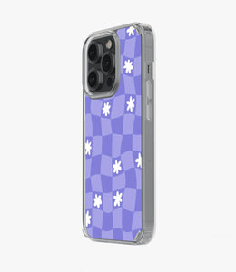 Trippy Violet Grid Silicone Case