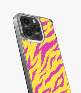 Zebra Pink/Yellow Silicone Case