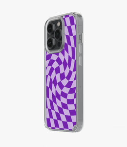 Royal Purple Checkered Silicone Case