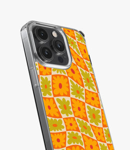 Checkered Flower Power Silicone Case