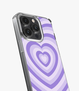 Languid Lavender Heart Y2K Silicone Case