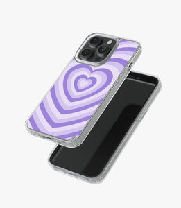 Languid Lavender Heart Y2K Silicone Case