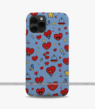 Load image into Gallery viewer, Bt21 Merch Hearts Blue Phone Case
