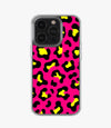 Bright Pink Leopard Print Silicone Case