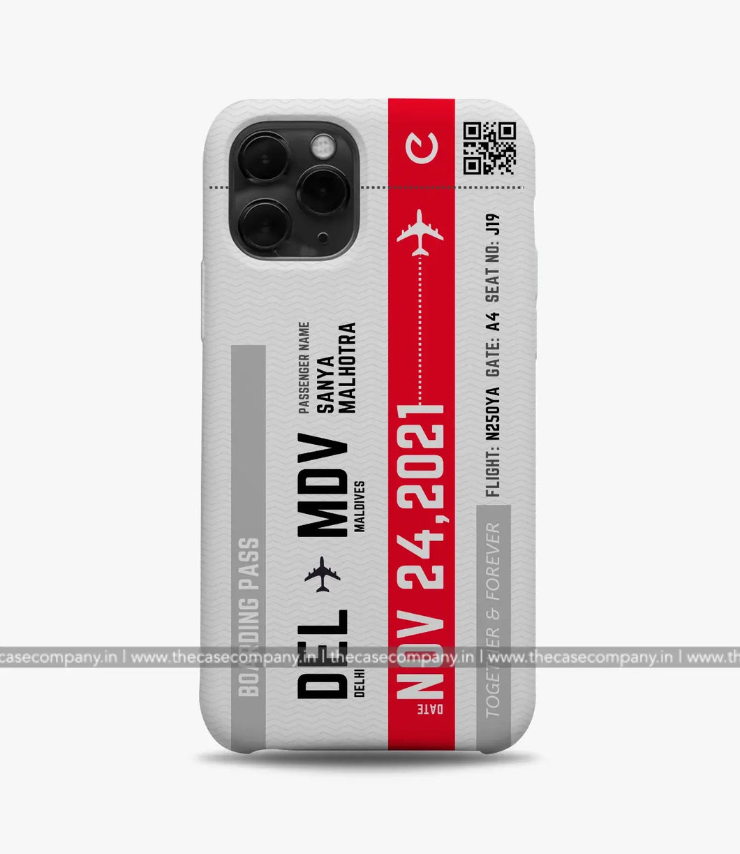 Travel City Boarding Pass Matte Case