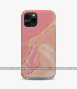 Careys Pink Marble Print Case