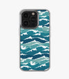 Cat Waves Pattern Silicone Case