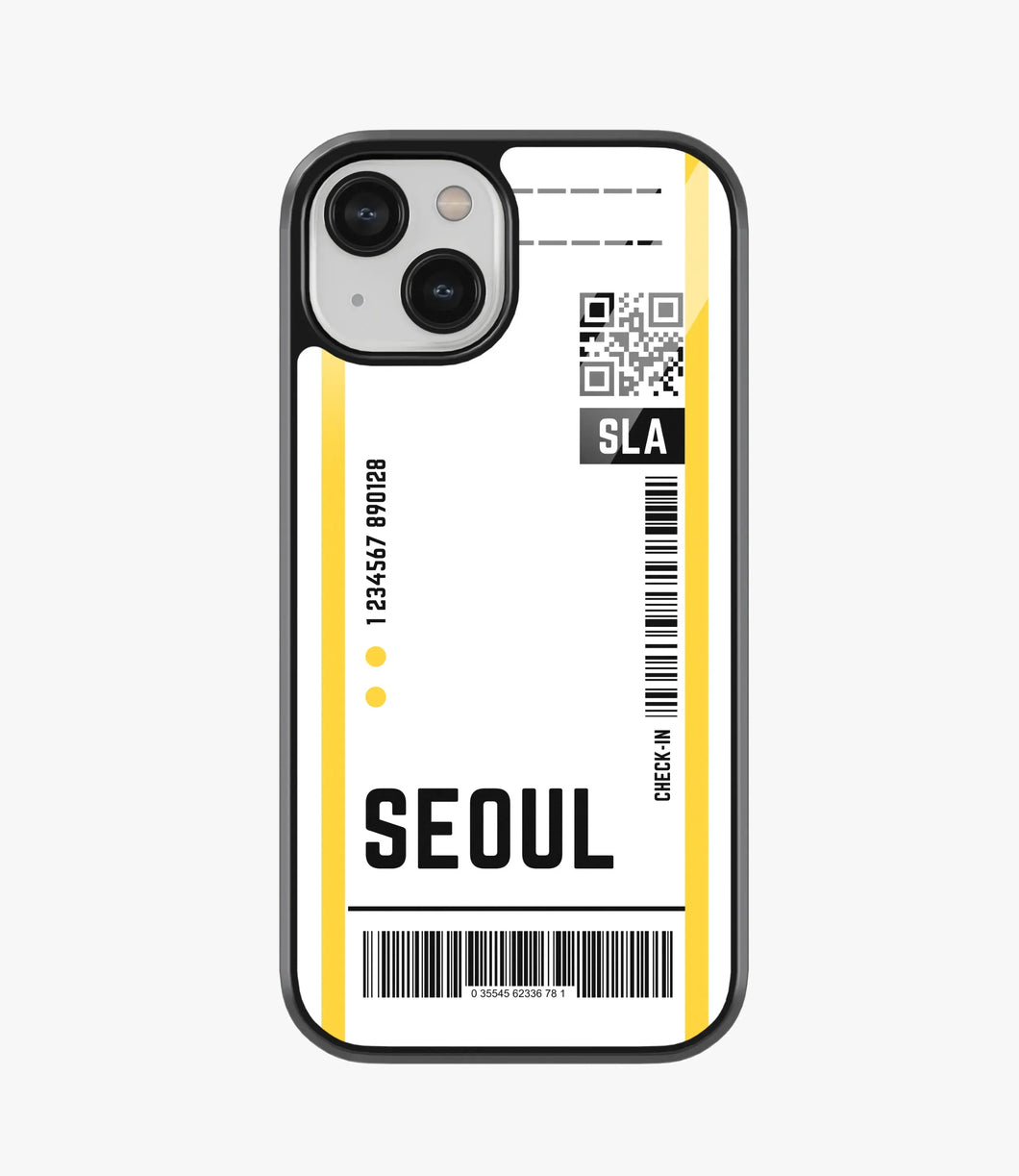 Mini Boarding Pass Glass Case