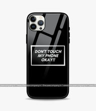 Load image into Gallery viewer, Dont Touch My Phone Glass Phone Case
