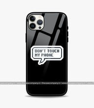 Load image into Gallery viewer, Dont Touch Phone Bubble Glass Phone Case
