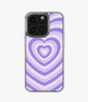 Languid Lavender Heart Y2K Silicone Case