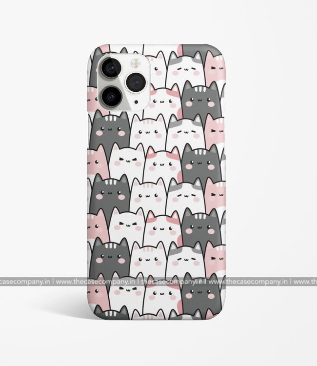 Pastel Cute Cats Doodle Phone Case by The Case Company