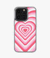 Pink Flare Heart Y2K Silicone Case