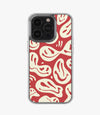 Smileyfy Red/Cream Silicone Case