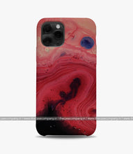 Load image into Gallery viewer, Vivid Burgundy Marble Print Case
