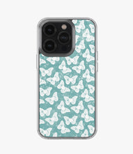 Load image into Gallery viewer, Y2K Tie Dye Turquoise Butterfly Silicone Case
