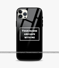 Load image into Gallery viewer, Your Ndes Are Safe Glass Phone Case
