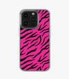 Zebra Pink/Black Silicone Case